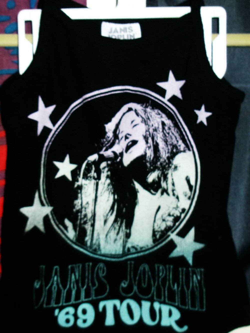 janis joplin joplin official live 1969 m 7-8 girls youth tank top - texas blues